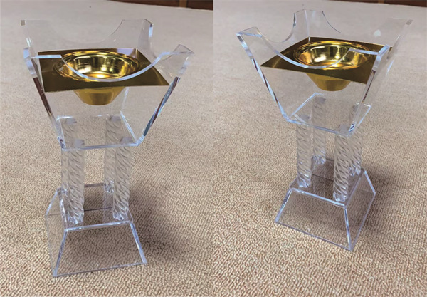 中柱螺纹-全透明光面（金色方胆）