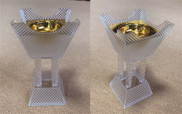 中柱螺纹-细花纹光面（金色方胆